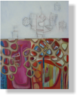 Number 13, Series "inner life", acryl, pastel on canvas, 90cmx70cm